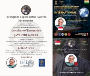 Prestigious Tagore Ratna Awards